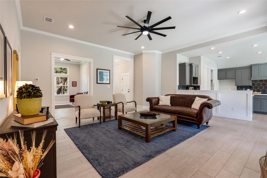 Furnished interior view inside a new home in , Wimberley (Image 7). Furnished interior view inside a new home in , Wimberley (Image 7).
