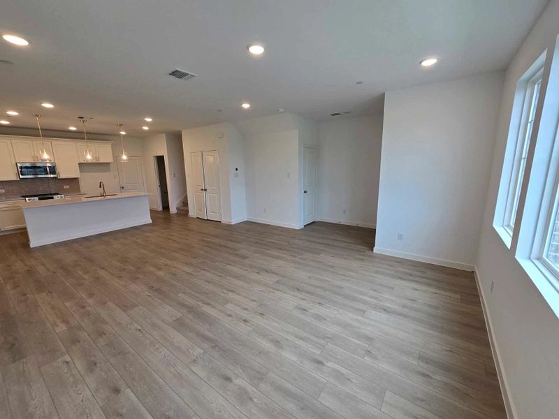 Open Kitchen-Living-Dining Room Construction Progress