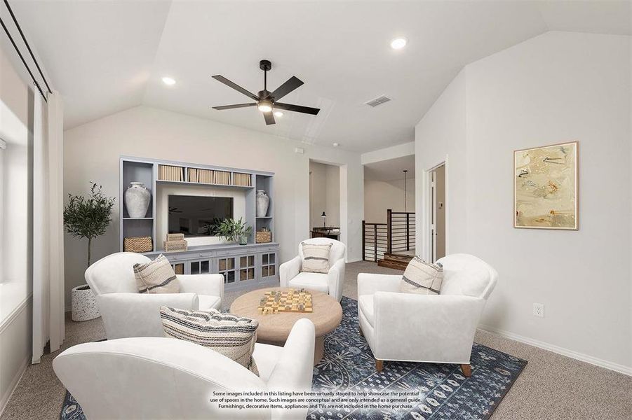 Furnished interior view inside a new home in Stone River Glen 60s, Royse City (Image 6). Furnished interior view inside a new home in Stone River Glen 60s, Royse City (Image 6).