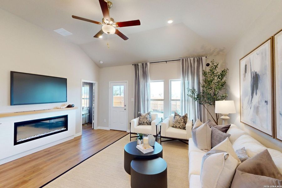 Furnished interior view inside a new home in Paloma Park, Converse (Image 9).