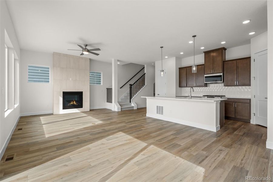 Furnished interior view inside a new home in Trailside at Cottonwood Creek, Colorado Springs (Image 5).
