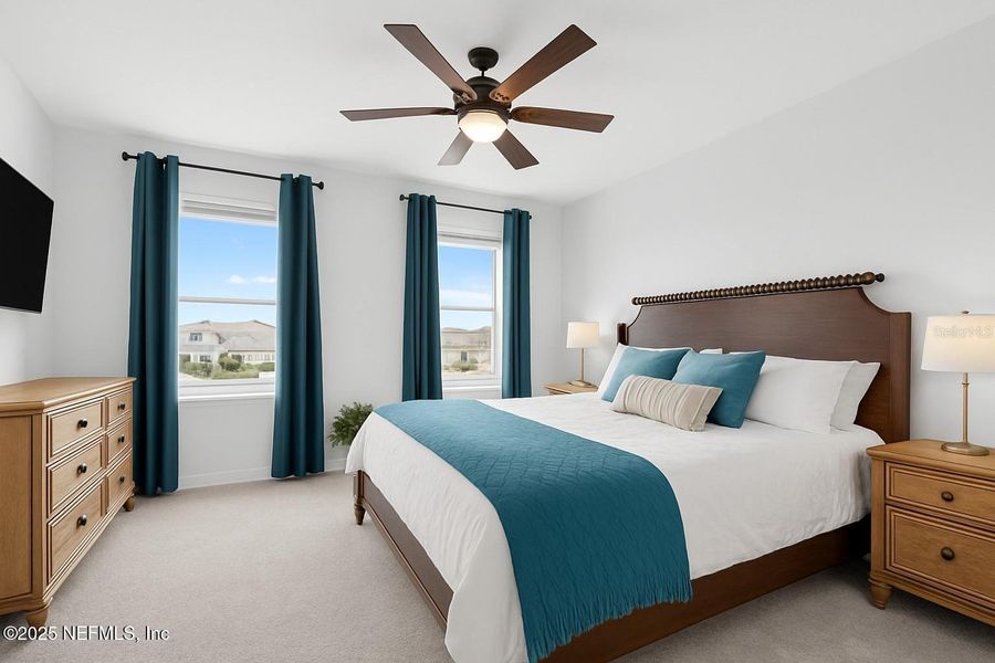 Furnished interior view inside a new home in Sawmill Creek at Palm Coast Park, Palm Coast (Image 34).