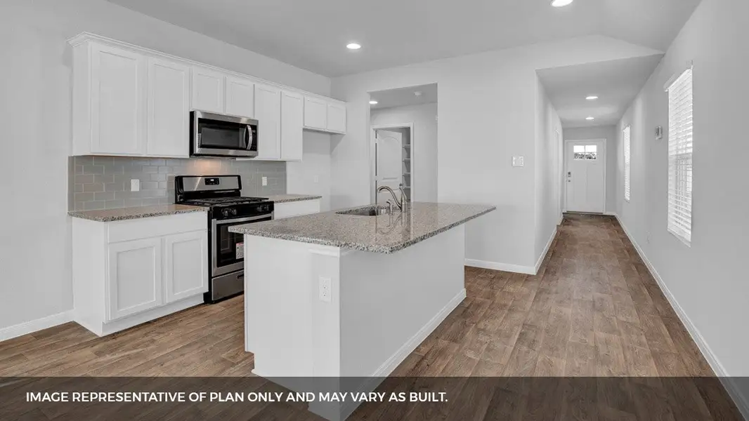 Furnished interior view inside a new home in Southgrove, Kyle (Image 3).