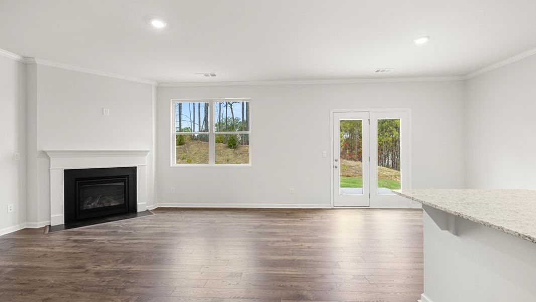 Representative unfurnished interior of a home built from the Hayden by D.R. Horton in Liberty Crossing, Braselton (Image 14).