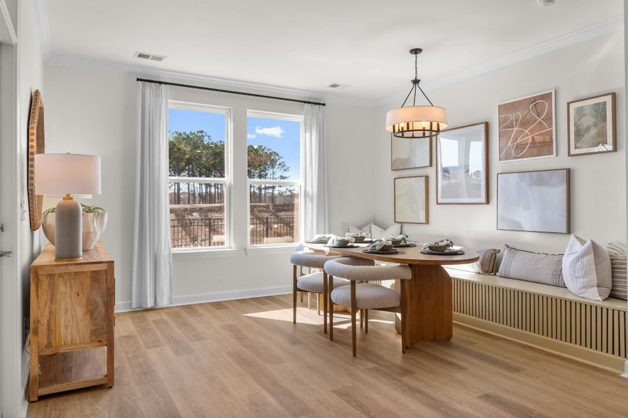 Representative furnished interior of a home built from the The Seashore Multigen by Chesapeake Homes in Coastal Club of the Carolinas, Calabash (Image 9).