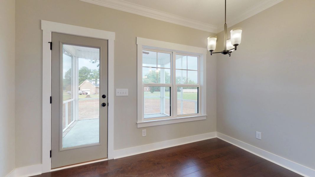 Representative unfurnished interior of a home built from the Carson by Bill Clark Homes in Cheshire Landing, Grimesland (Image 39). Representative unfurnished interior of a home built from the Carson by Bill Clark Homes in Cheshire Landing, Grimesland (Image 39).