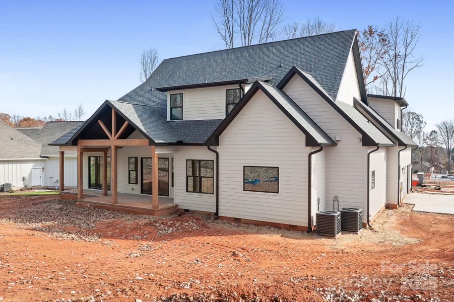 The backyard has room for a pool!