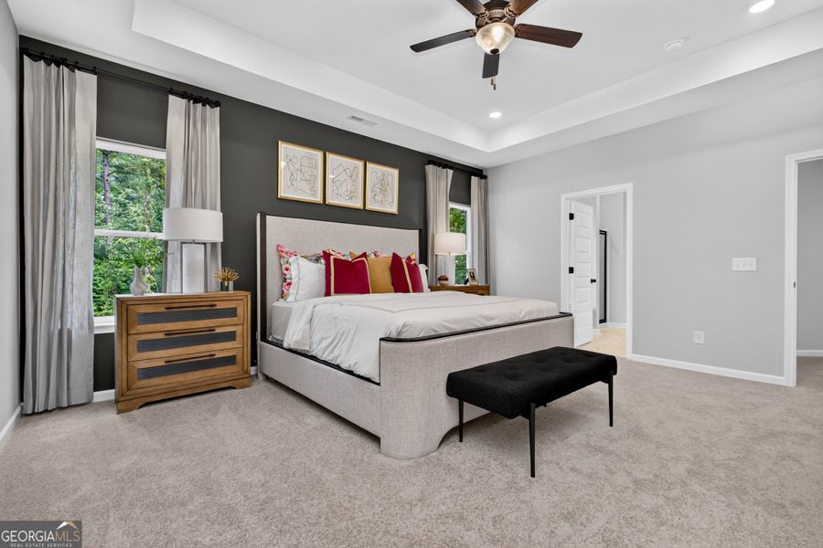 Furnished interior view inside a new home in Cobblestone Crossing Commons, Warner Robins (Image 55). Furnished interior view inside a new home in Cobblestone Crossing Commons, Warner Robins (Image 55).