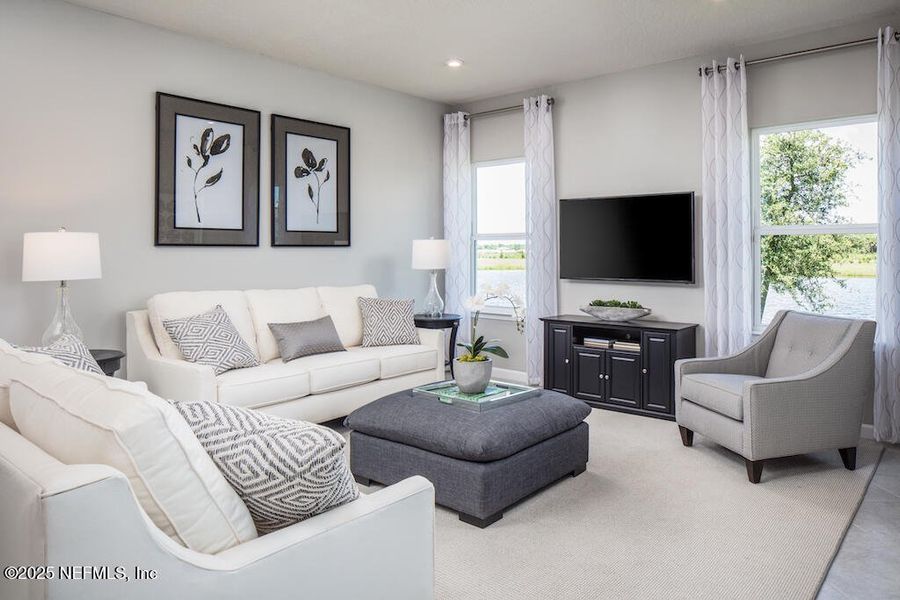Furnished interior in a model home at Seminole Palms Single-Family Homes in Palm Coast (Image 19).