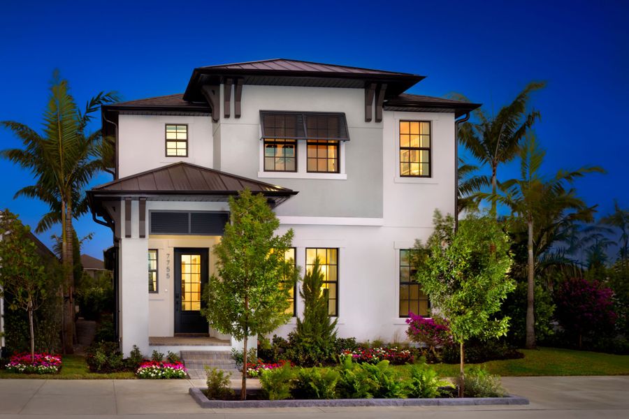 Representative exterior photo of a completed home built from the Livingstone by Mattamy Homes in Newfield, Palm City, FL (Image 18).