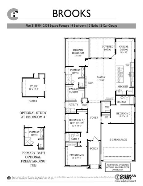 2D floor plan layout of this home in Elyson 50's, Katy, TX (Image 5).