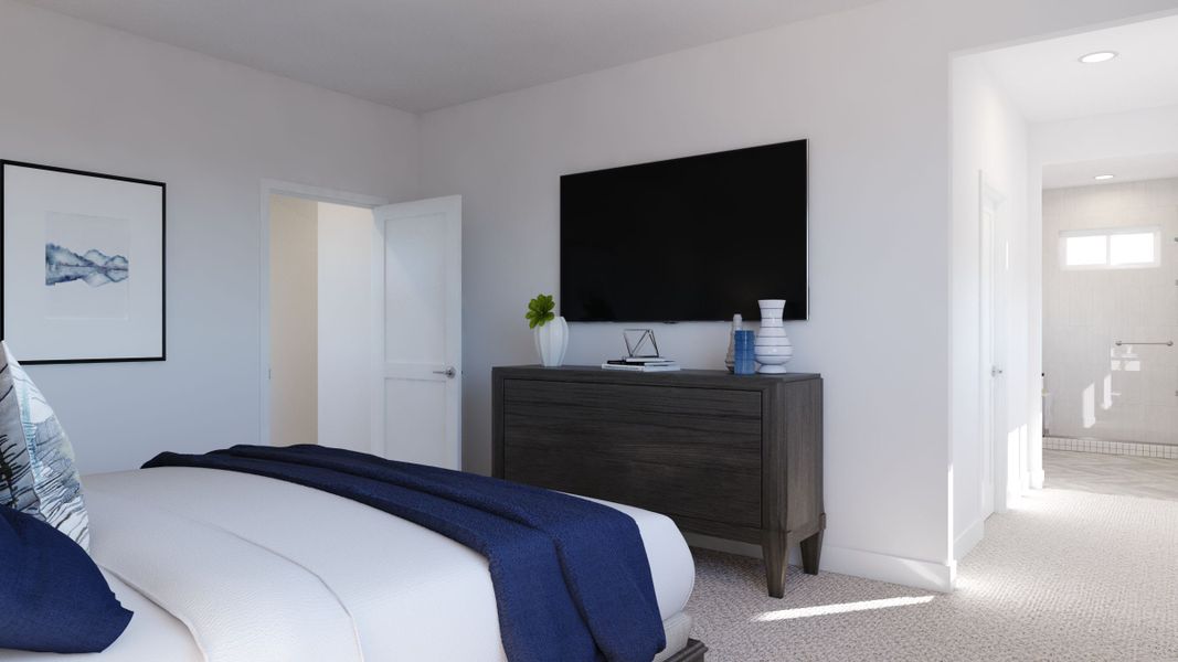 Representative furnished interior of a home built from the 3507 by Tri Pointe Homes in Sterling Ranch, Littleton (Image 10).