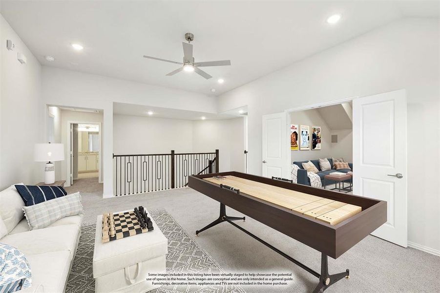 Furnished interior view inside a new home in Union Park Classic 60, Little Elm (Image 7).