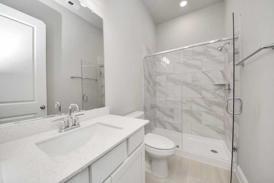 Furnished interior view inside a new home in Bridgeland: Heritage Collection, Cypress (Image 13). Furnished interior view inside a new home in Bridgeland: Heritage Collection, Cypress (Image 13).