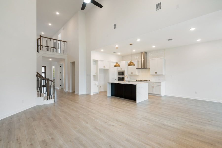 Furnished interior view inside a new home in Wolf Ranch, Georgetown (Image 8).