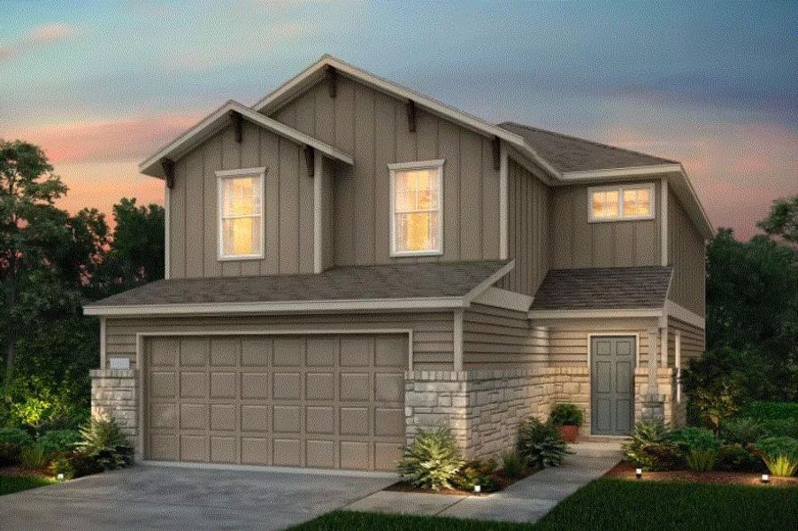 Pulte Homes, Camelia elevation J, rendering