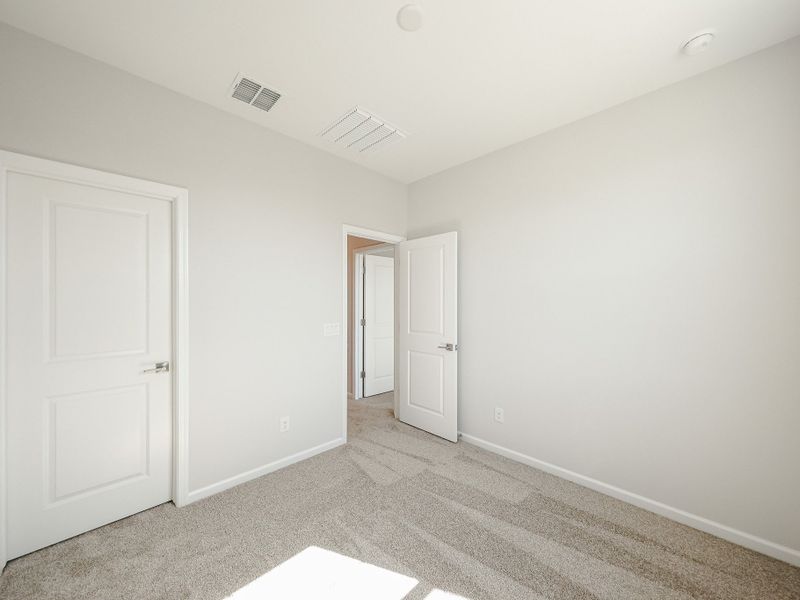 A room with white doors. A room with white doors.