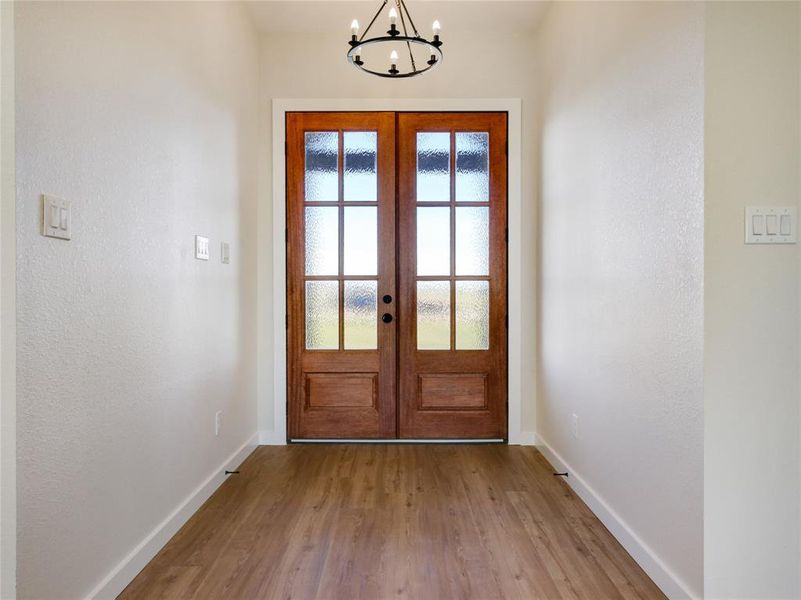 Grand double entry door