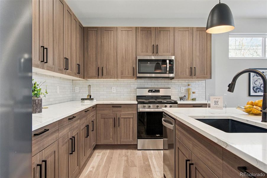 Furnished interior view inside a new home in , Denver (Image 11). Furnished interior view inside a new home in , Denver (Image 11).