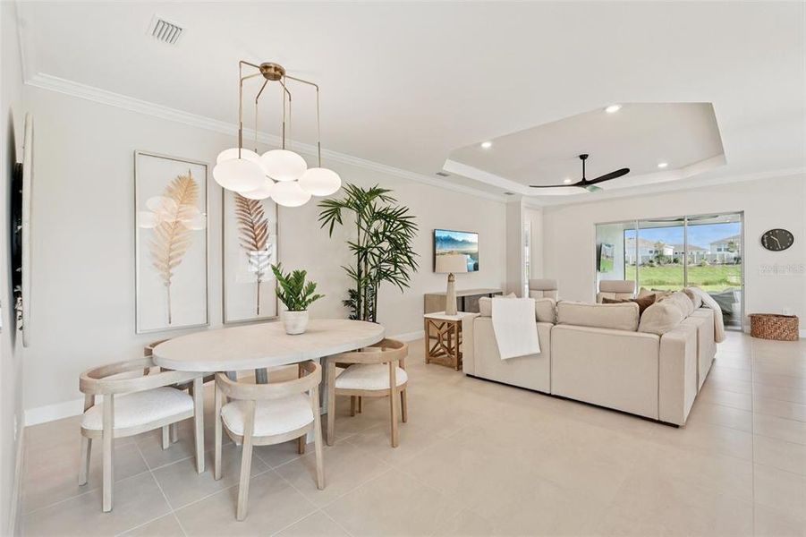 Furnished interior view inside a new home in Esplanade at Azario Lakewood Ranch, Bradenton (Image 13).