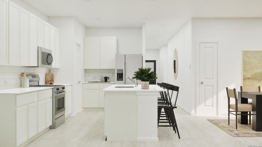 Furnished interior view inside a new home in Stone Garden, Elmendorf (Image 7).