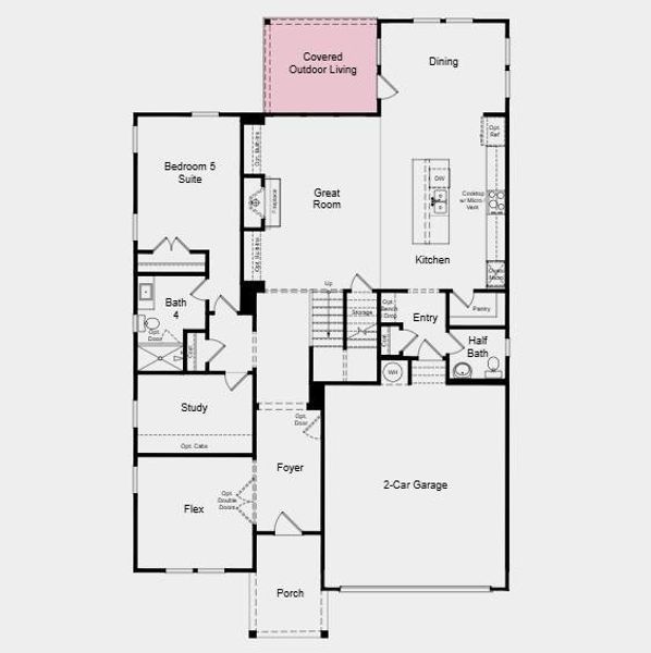 2D floor plan layout of this home in Bailey Fence, Dacula, GA (Image 3). 2D floor plan layout of this home in Bailey Fence, Dacula, GA (Image 3).