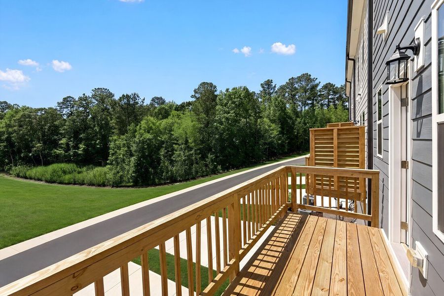 Exterior details and patio area of a home in Silverstone, Knightdale (Image 4). Exterior details and patio area of a home in Silverstone, Knightdale (Image 4).