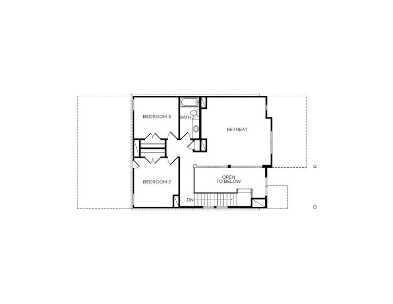 2D floor plan layout of this home in Sunterra 40, Katy, TX (Image 3).