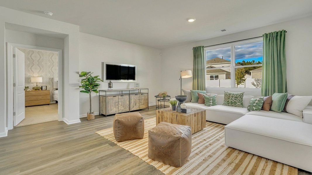Furnished interior view inside a new home in The Retreat at East Argent, Ridgeland (Image 7). Furnished interior view inside a new home in The Retreat at East Argent, Ridgeland (Image 7).
