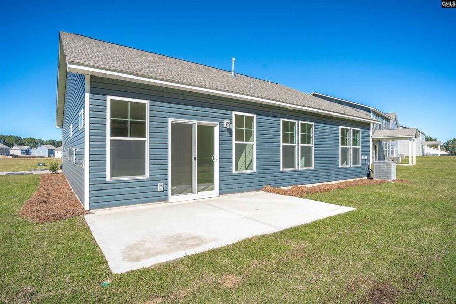 Exterior details and patio area of a home in Rolling Hills, Prosperity (Image 21).