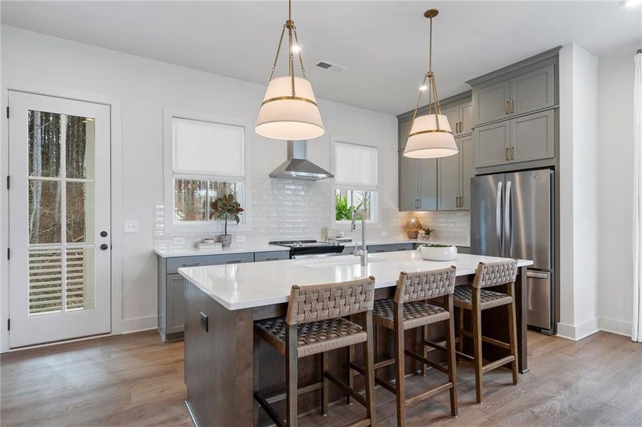 Furnished interior view inside a new home in , Alpharetta (Image 7).