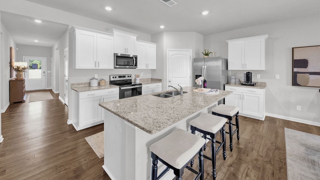 Furnished interior view inside a new home in Riggs Pointe, Millington (Image 5).
