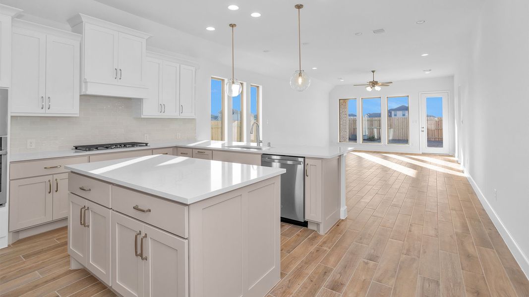 Furnished interior view inside a new home in Elyson, Katy (Image 5).