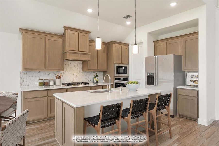 Furnished interior view inside a new home in Bear Creek Classic 50, Lavon (Image 9).