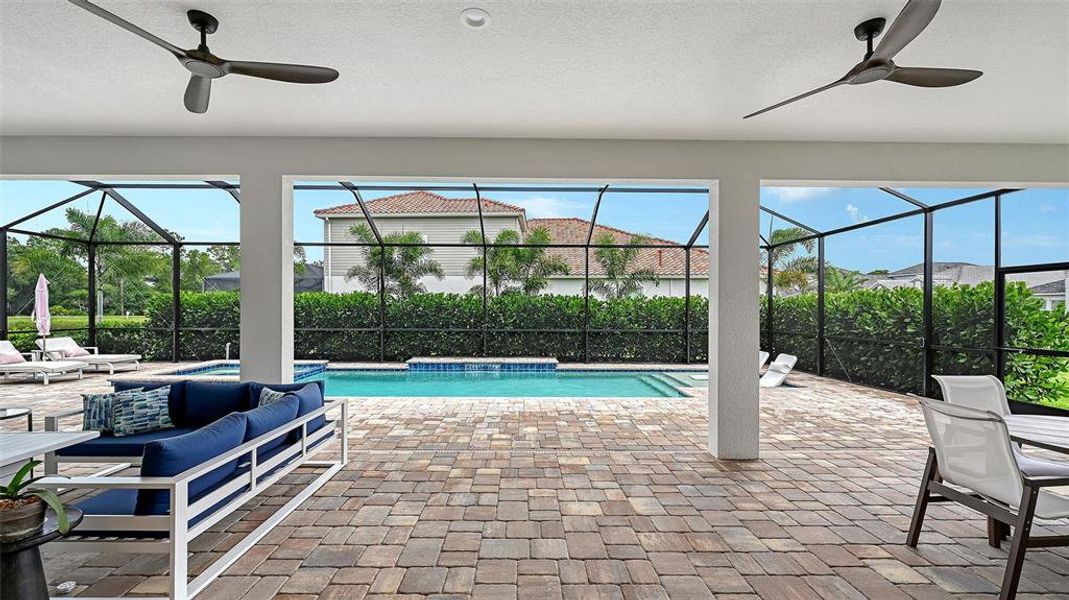 Exterior details and patio area of a home in Windward, Lakewood Ranch (Image 23). Exterior details and patio area of a home in Windward, Lakewood Ranch (Image 23).