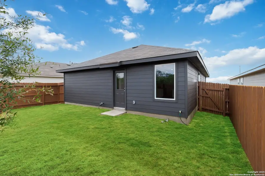 Exterior details and patio area of a home in Avenida, Converse (Image 3). Exterior details and patio area of a home in Avenida, Converse (Image 3).