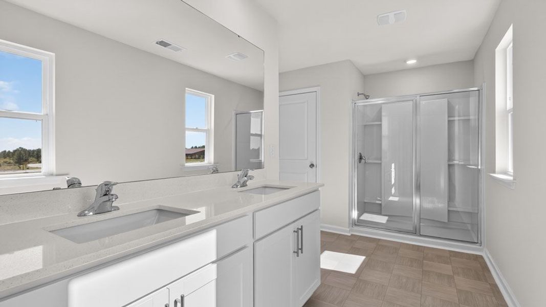 Representative furnished interior of a home built from the GALEN by D.R. Horton in Martin Farms, Aberdeen (Image 7).