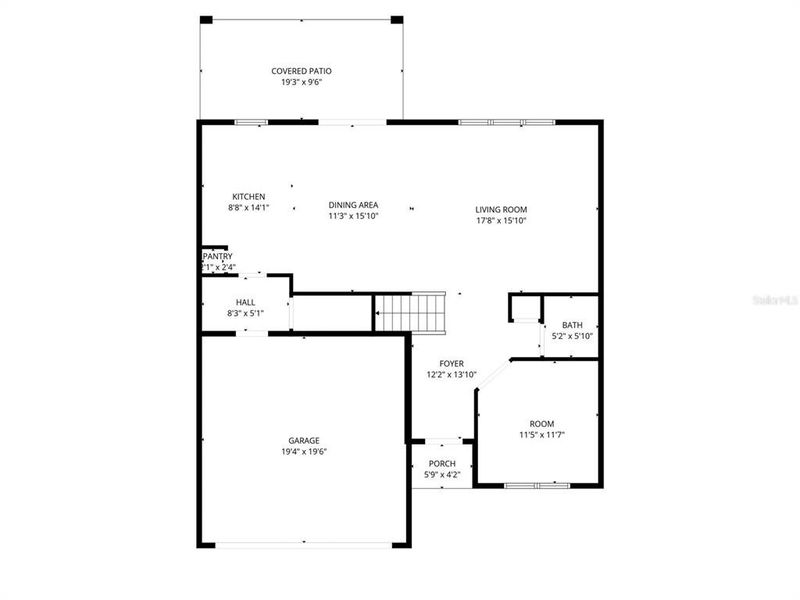 2D floor plan layout of this home in Marion Ranch, Ocala, FL (Image 5).