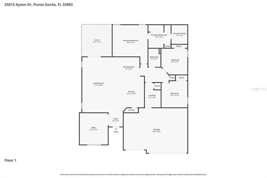 2D floor plan layout of this home in , Punta Gorda, FL (Image 5).