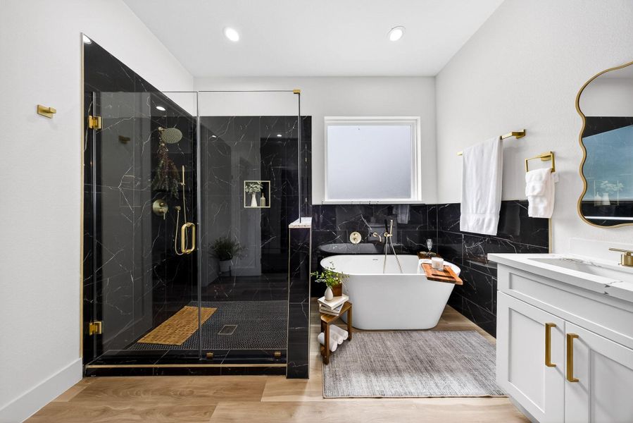 Furnished interior view inside a new home in , New Caney (Image 35).