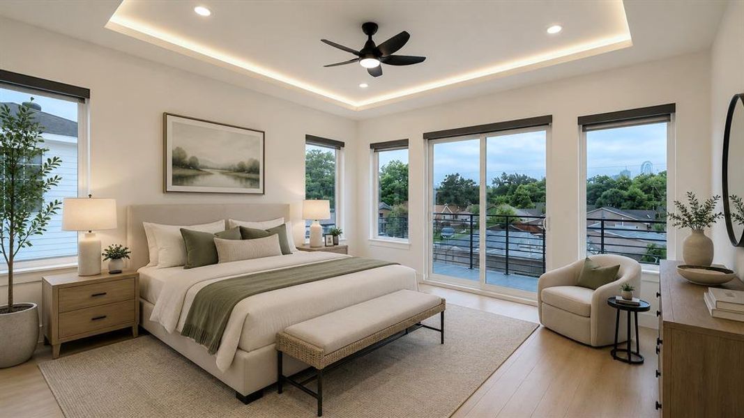 Furnished interior view inside a new home in , Dallas (Image 17).