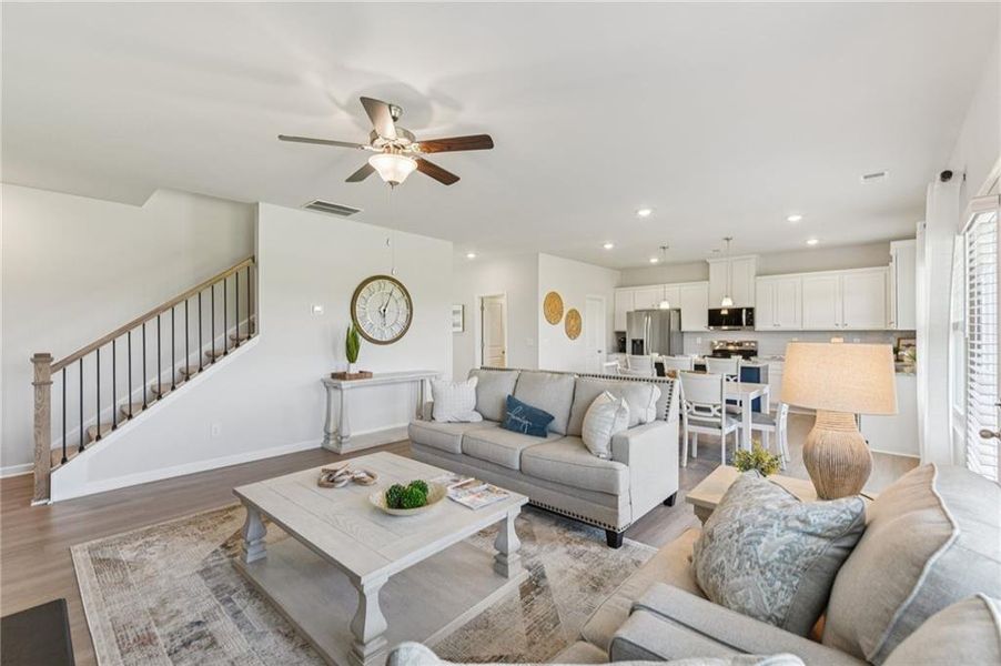 Furnished interior view inside a new home in The Hills at Cedar Creek, Winder (Image 12).