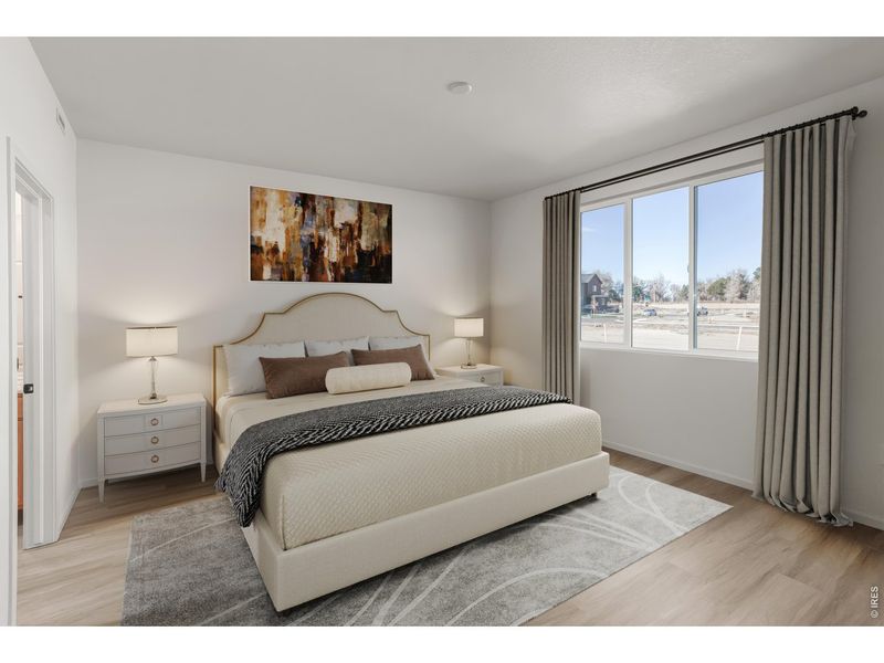Furnished interior view inside a new home in Bloom Trailblazer Collection - Single Family Homes, Fort Collins (Image 6).