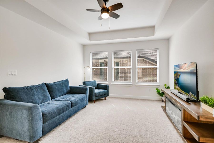 Upstairs living