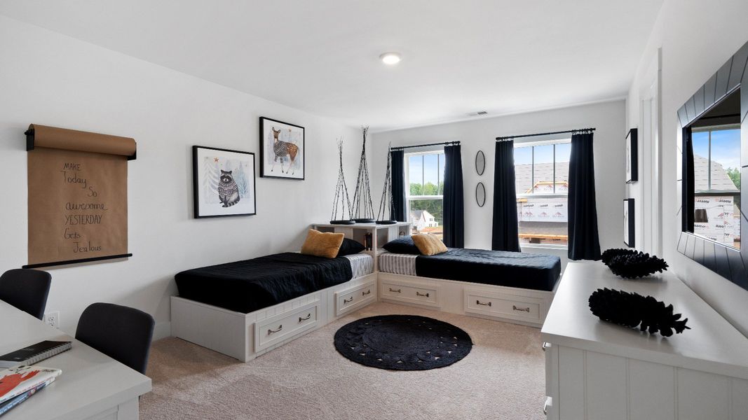 Bedroom of The Drayton Design by DRB Homes