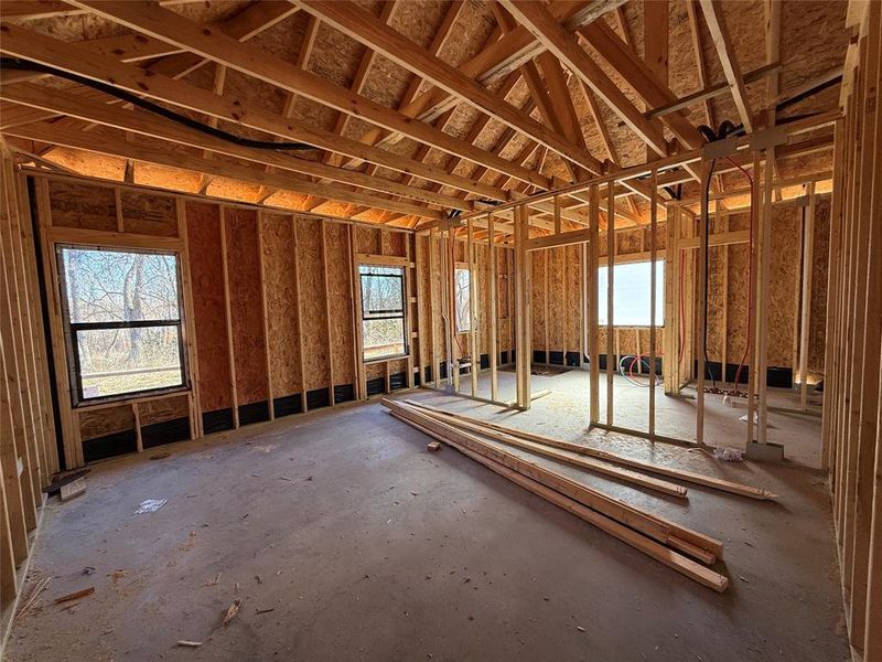 In-progress construction of a new home in Freeman Ranch, Weatherford, TX (Image 8).