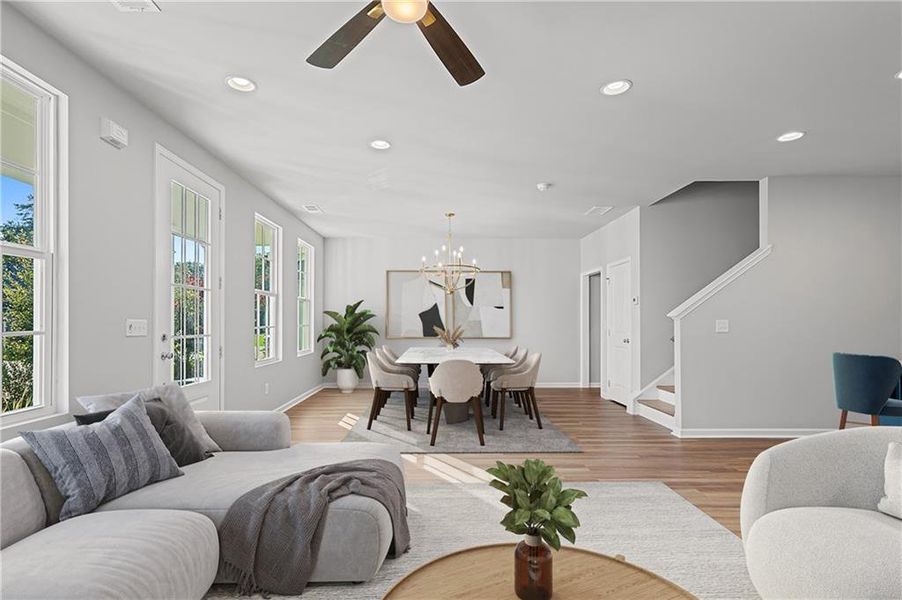 Furnished interior view inside a new home in Harmony, Auburn (Image 11). Furnished interior view inside a new home in Harmony, Auburn (Image 11).