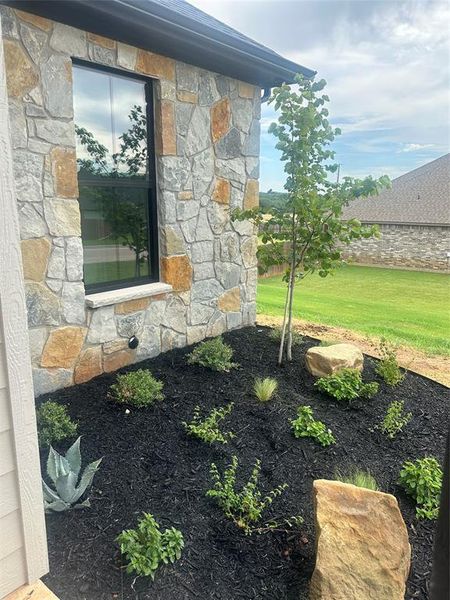 Exterior details and patio area of a home in , Bowie (Image 21).