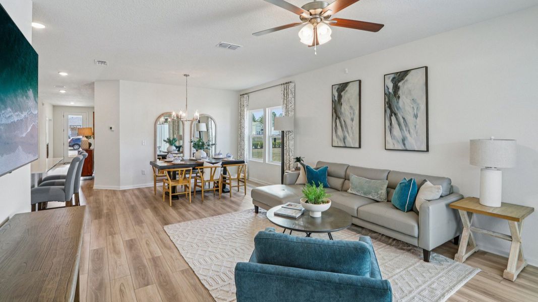 Merritt Floorplan Interior Living by DRB Homes
