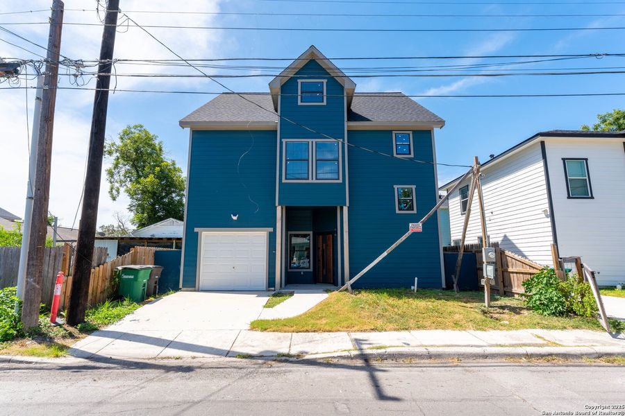 Front exterior of a new home in , San Antonio, TX, highlighting curb appeal (Image 1). Front exterior of a new home in , San Antonio, TX, highlighting curb appeal (Image 1).